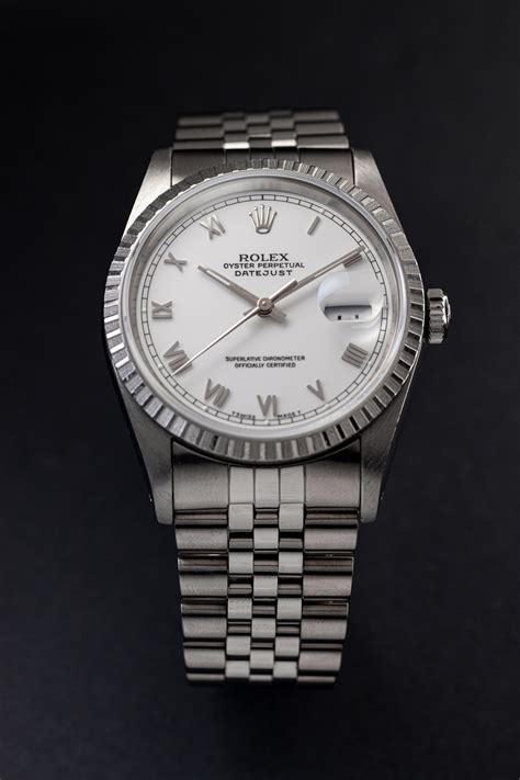 rolex date just ref 16220 quadrante jubile|Rolex Datejust 16220 / Silver Dial / With Box / Jubilee  .